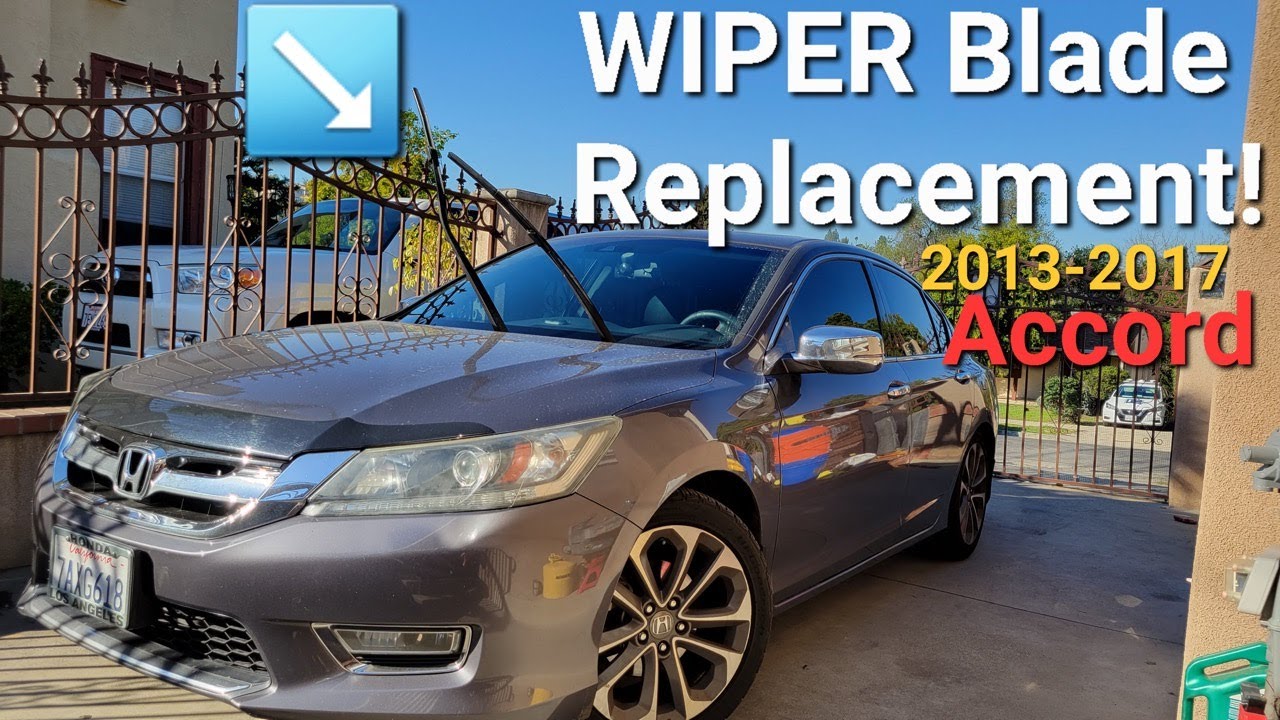 Replace WIPER Blades Honda Accord (2013-2017) #insert #diy #maintenance