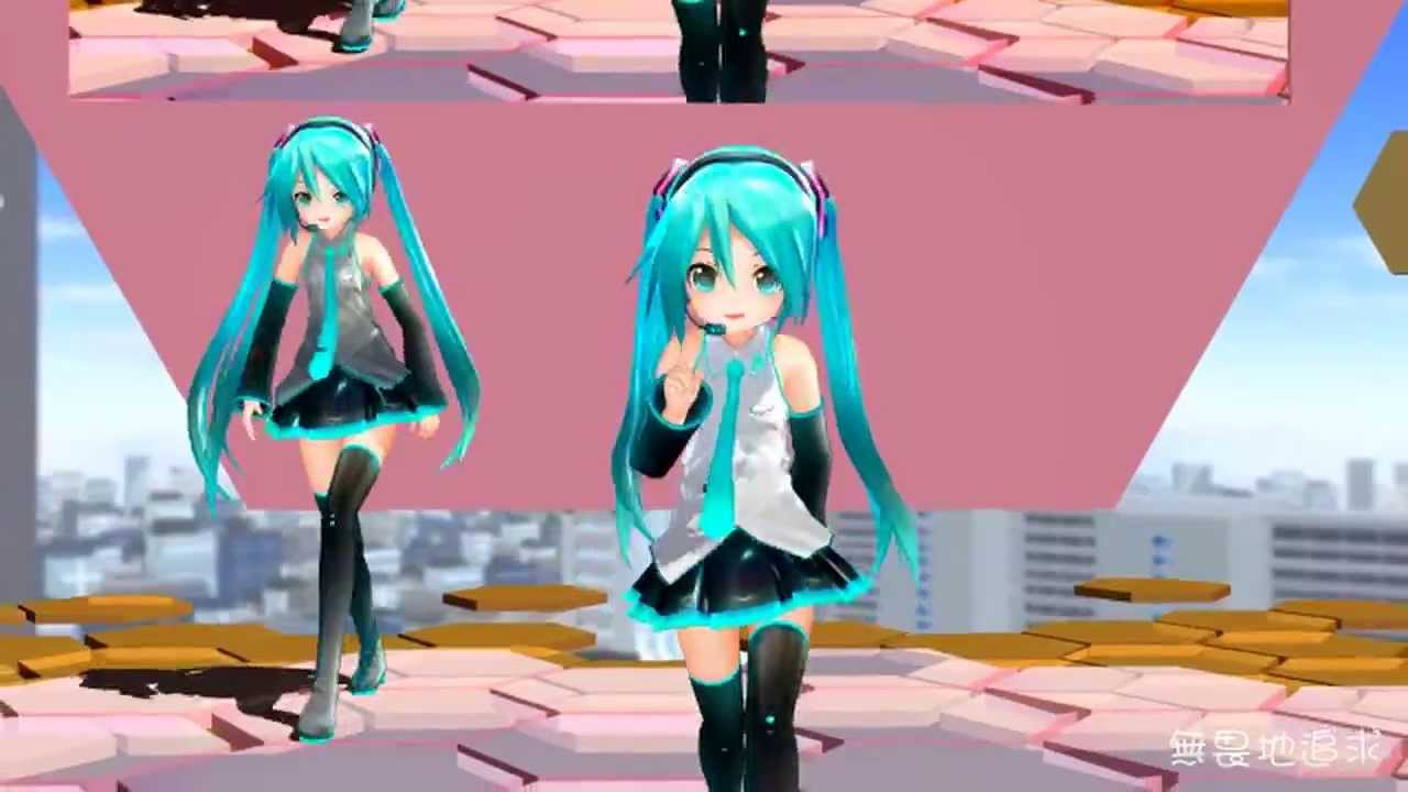 【MMD】ちびあぴミクFREELY TOMORROW【MikuMikuDance】中文字幕