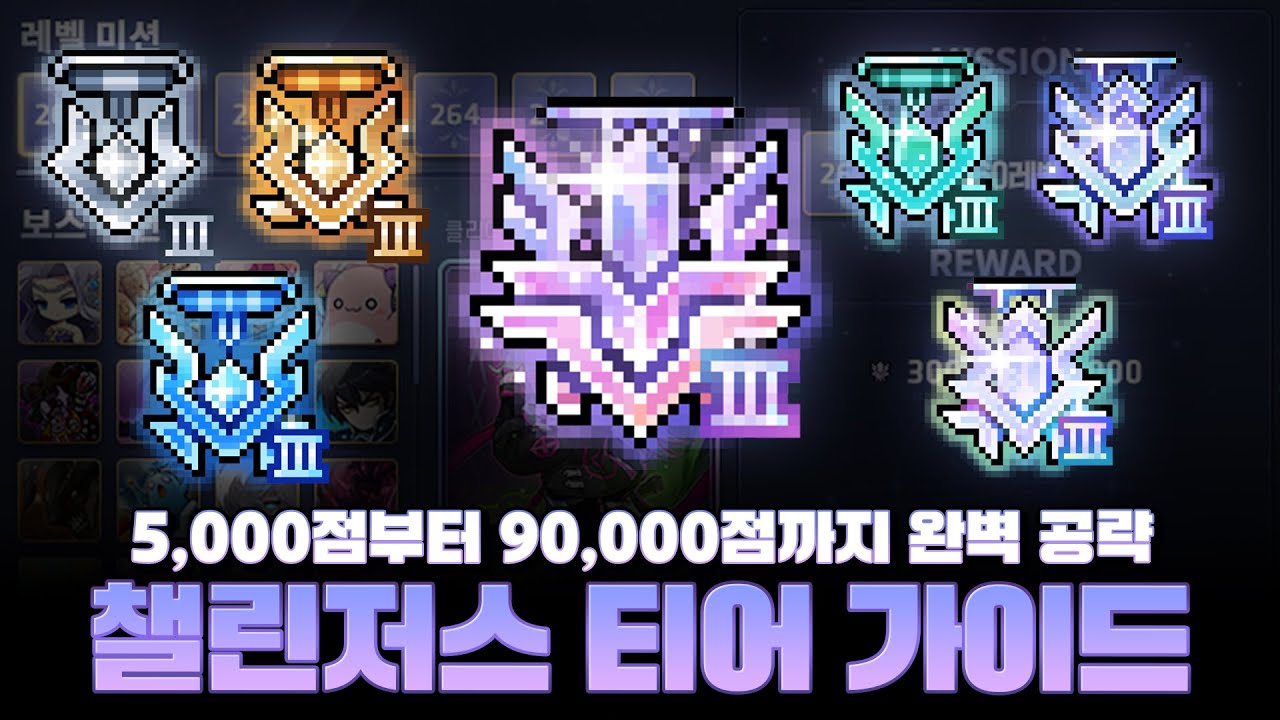 [메이플스토리] 챌린저스 월드 점수별 루트 완벽 공략!「챌린저스 월드 시즌 3 티어별 점수 가이드라인」