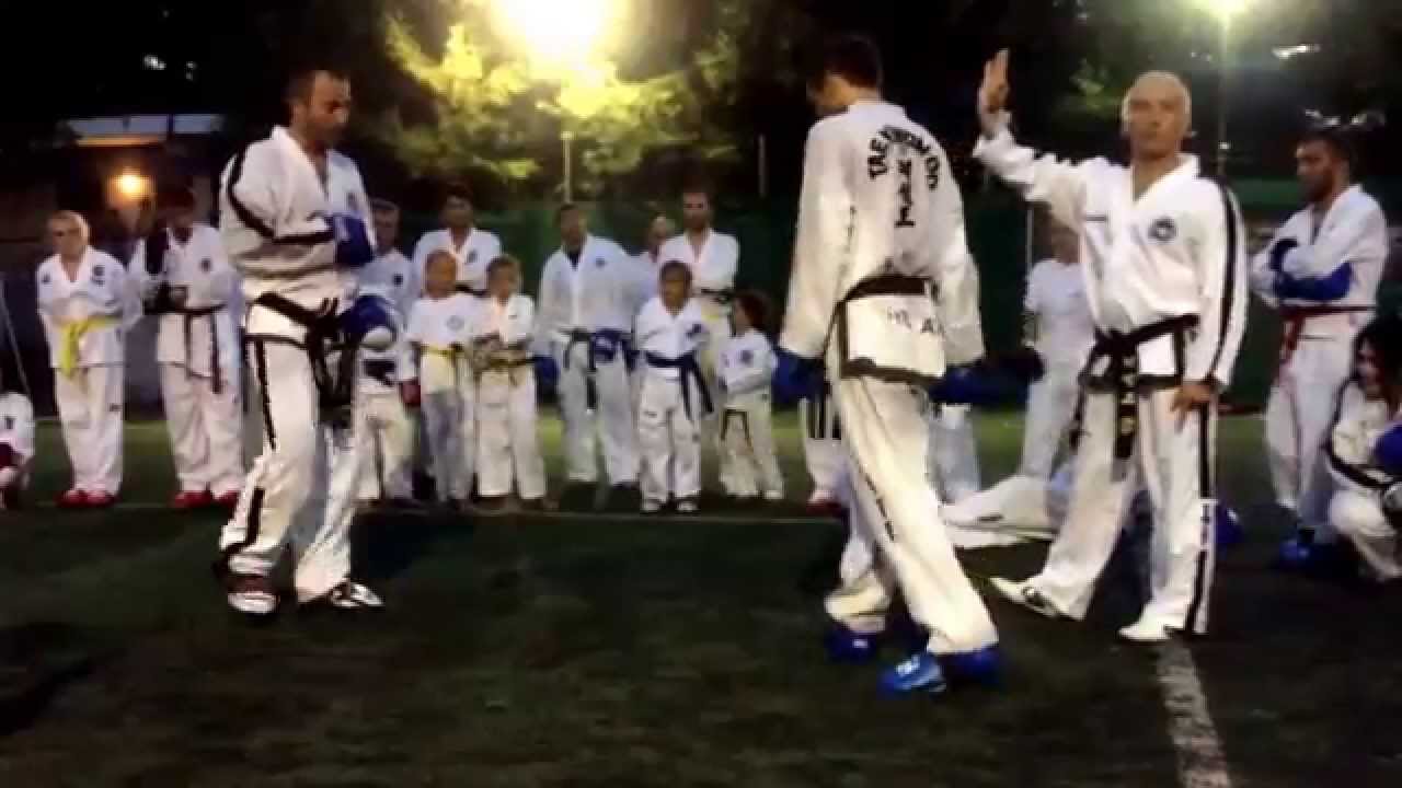 Master Vasilis Alexandris - Sparring class (Olympos ITF Taekwon-do Summer camp 2014)
