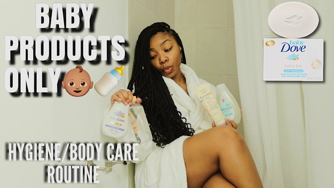 HYGIENE/BODY CARE ROUTINE 2020 USING ONLY BABY PRODUCTS! *Experiment* VLOGMAS DAY #9
