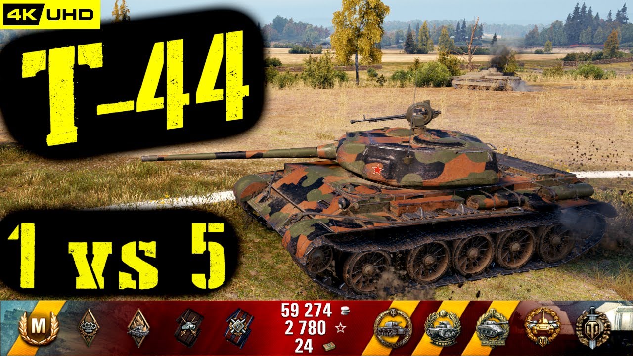 World of Tanks T-44 Replay - 8 Kills 3.9K DMG(Patch 1.6.1)
