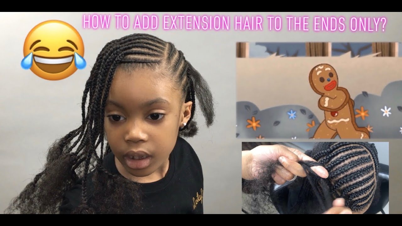 ♡ TnC -90 ♡ How to Add Extension Hair to the Ends Only - Kid Friendly Hairstyle