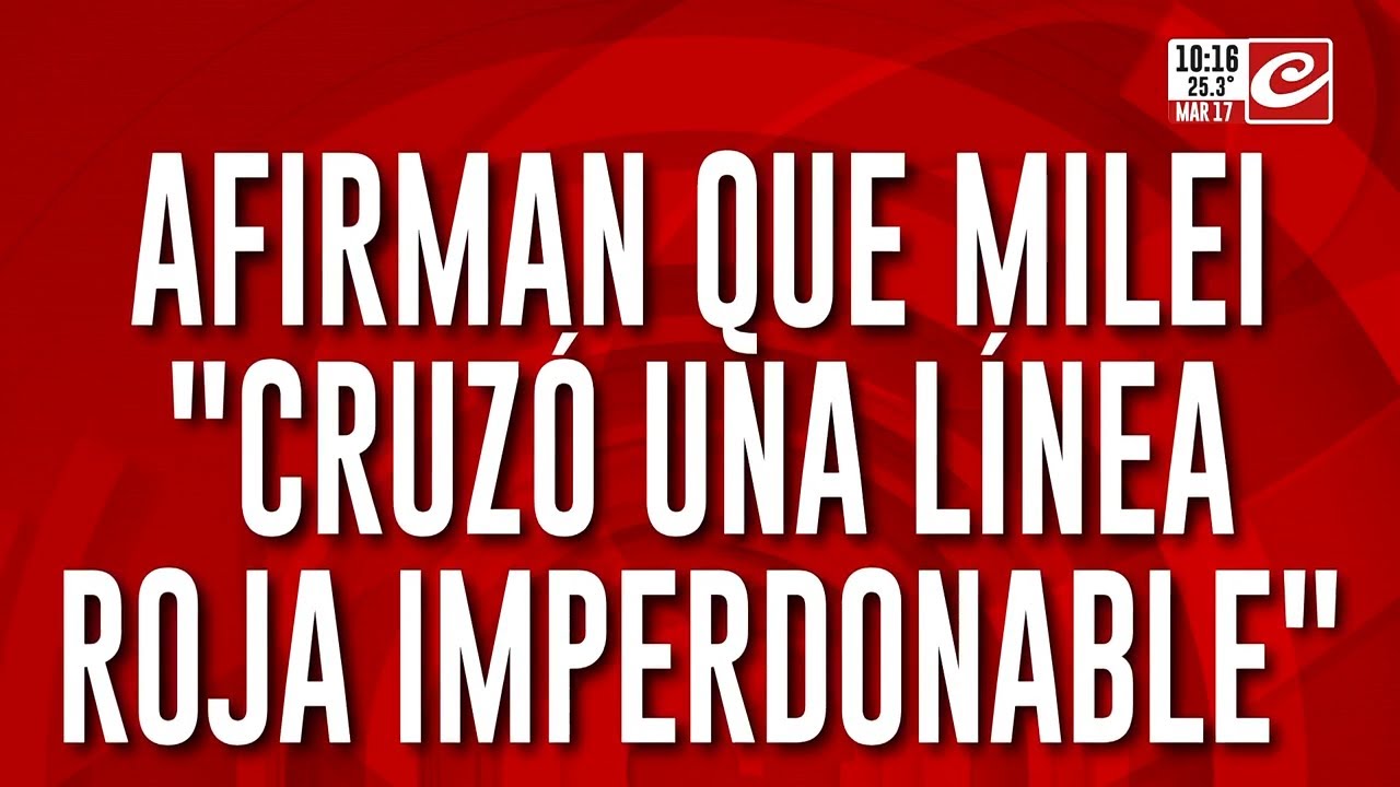 Máxima tensión: Irán afirma que Milei 