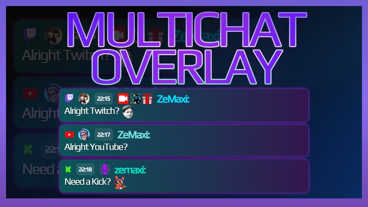 FREE Multi-Platform Chat Overlay Tool (Twitch, YouTube and Kick)