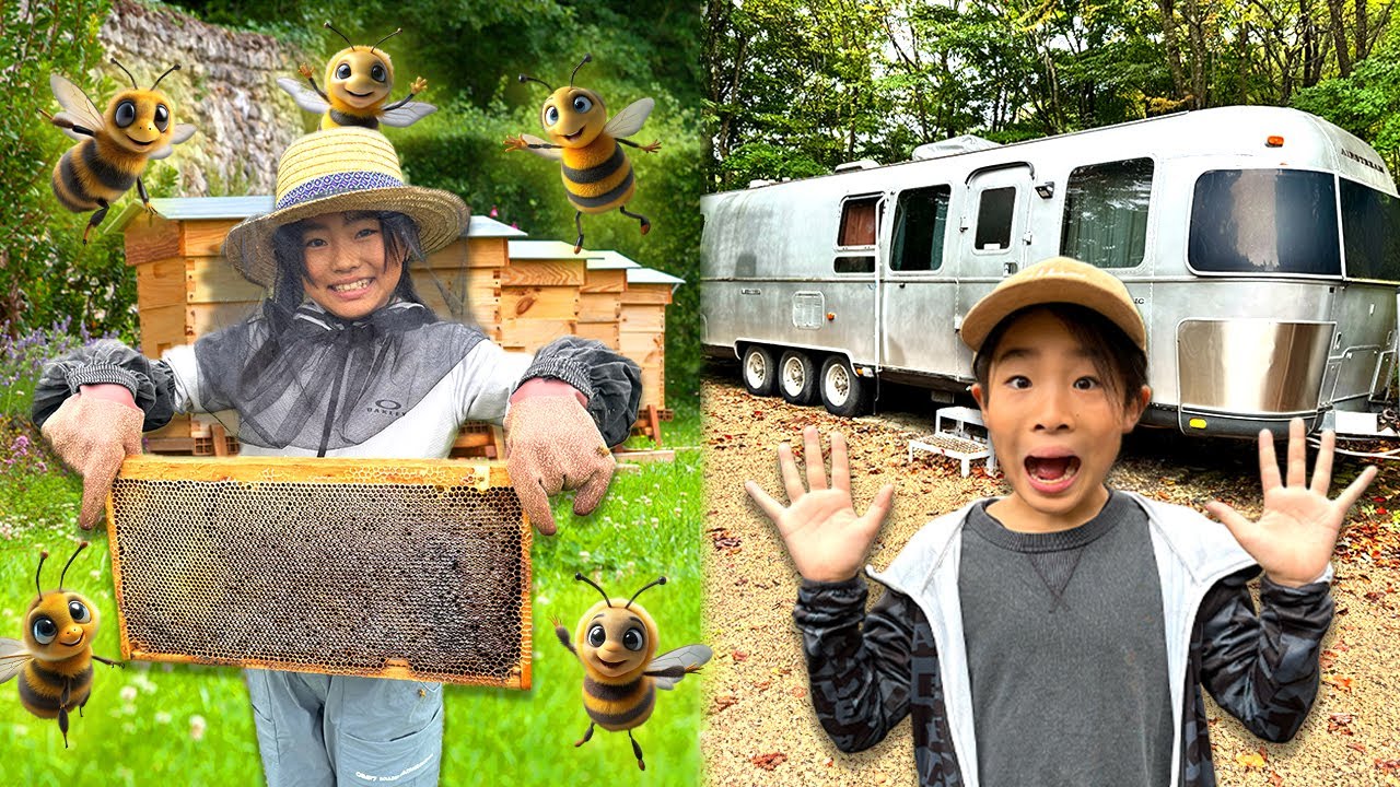 かえであーたんは福島の森でキャンプ！木登り・はちみつ収穫・木工体験で心と体を元気にするよ！　Kaede and Ahtan  Camping Challenge in Fukushima