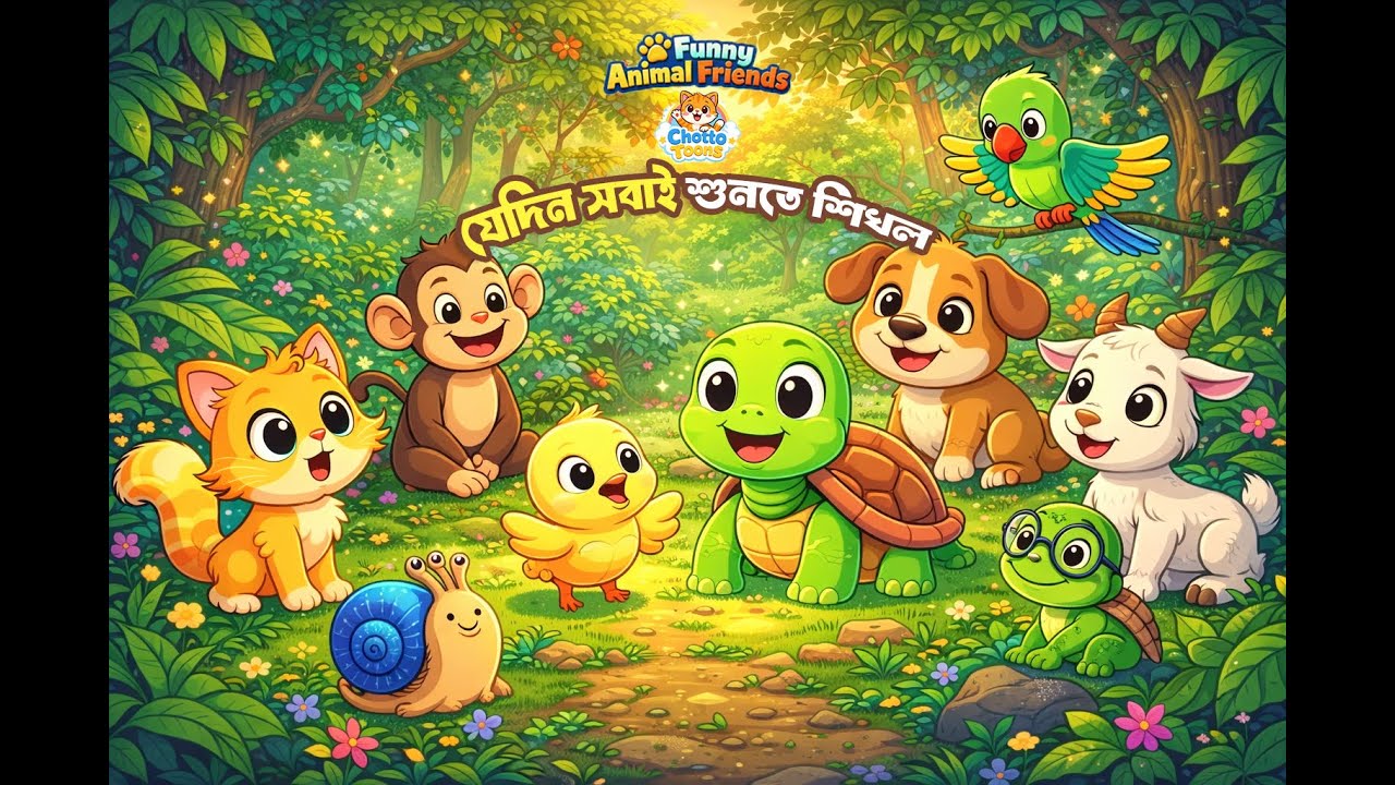 Funny Animal Friends EP- 14#Chotto Toons #KidsCartoon #AnimalCartoon #KidsStory
