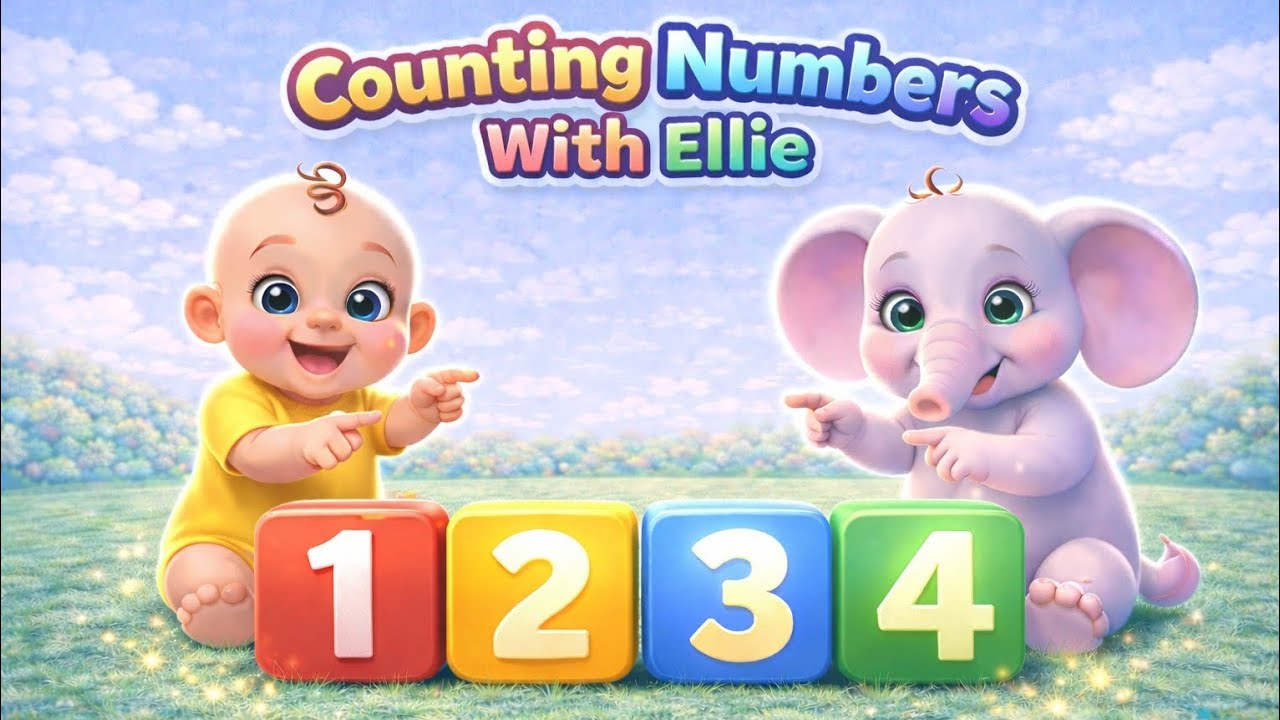 Counting Numbers 1 2 3 4 | Numbers Song for Kids | Learn to Count with Ellie