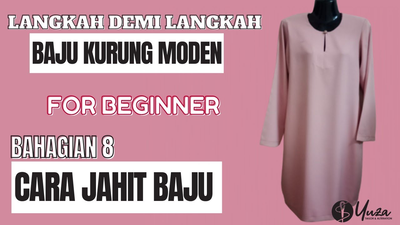 cara jahit baju kurung moden | baju kurung moden