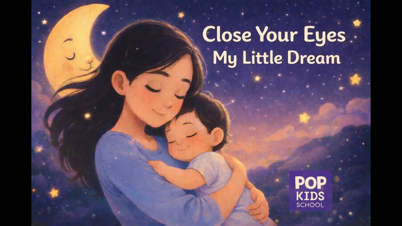 Close Your Eyes, My Little Dream 🌙 Baby Sleep Lullaby | Pop Kids School