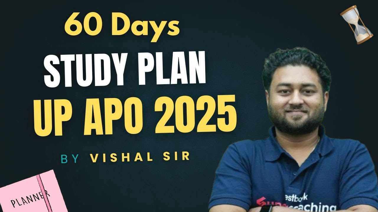 UP APO 2025 Detailed Plan || #vishalsir #apo #upapo  Study for Judicial Services