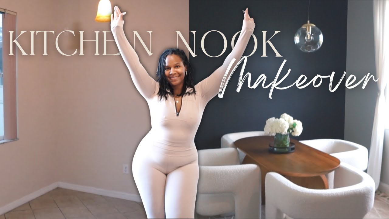 KITCHEN NOOK MAKEOVER | LUXURY NEUTRAL MODERN | DECORATE WITH ME IDEAS | NEW FURNITURE | FIXER UPPER