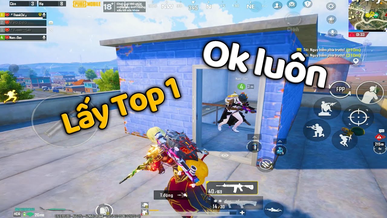 PUBG Mobile | C&ugrave;ng Nam Đen Song S&aacute;t D&agrave;nh Top 1 Rank Tối Thượng