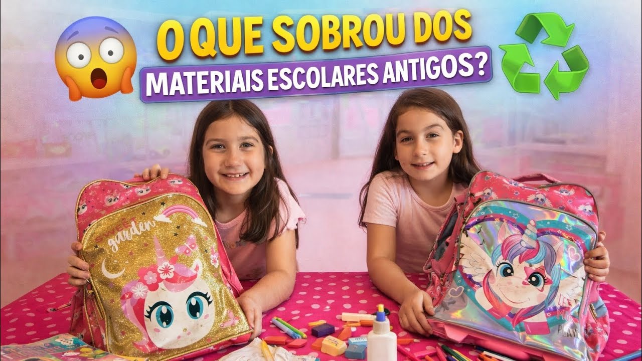 DESMONTANDO A MOCHILA ESCOLAR DO ANO PASSADO!!!  