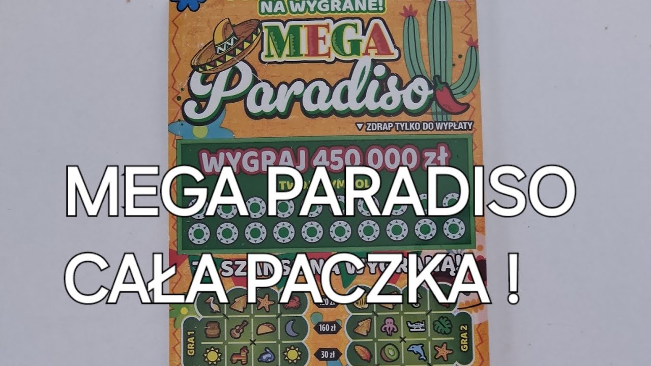 #1032 Premiera zdrapki Mega Paradiso - cała paczka!  Część 1️⃣ 🥰👍🍀