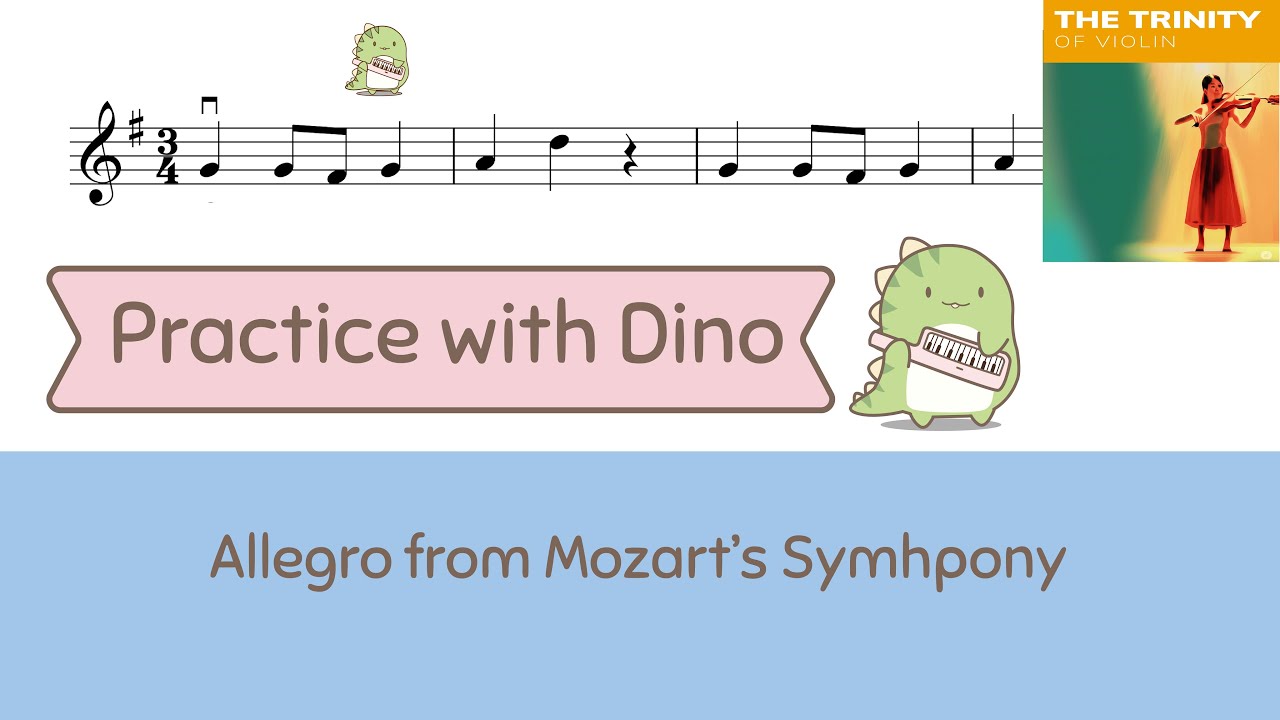 Allegro by Mozart  - Trinity of the Violin 2025 Violin grade 1 (from from Symphony no. 15 in G)