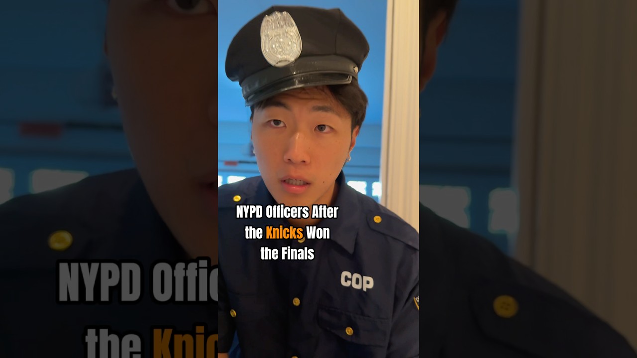 NYPD Officer After the Knicks Won the Finals