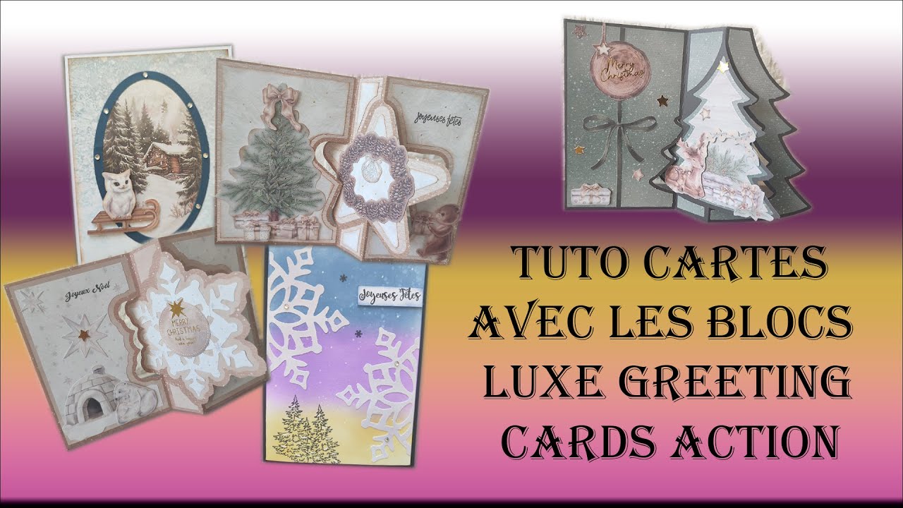 Tuto cartes de no&euml;l avec les  blocs 