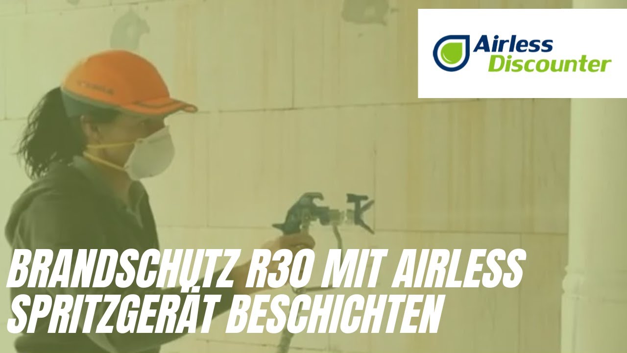 Brandschutz R30 mit Airless Spritzgerät beschichten