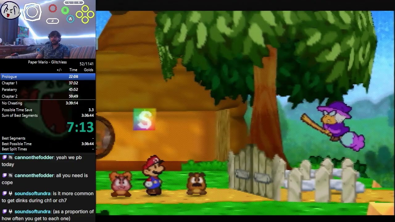 Paper Mario Glitchless Speedrun in 3:39:06