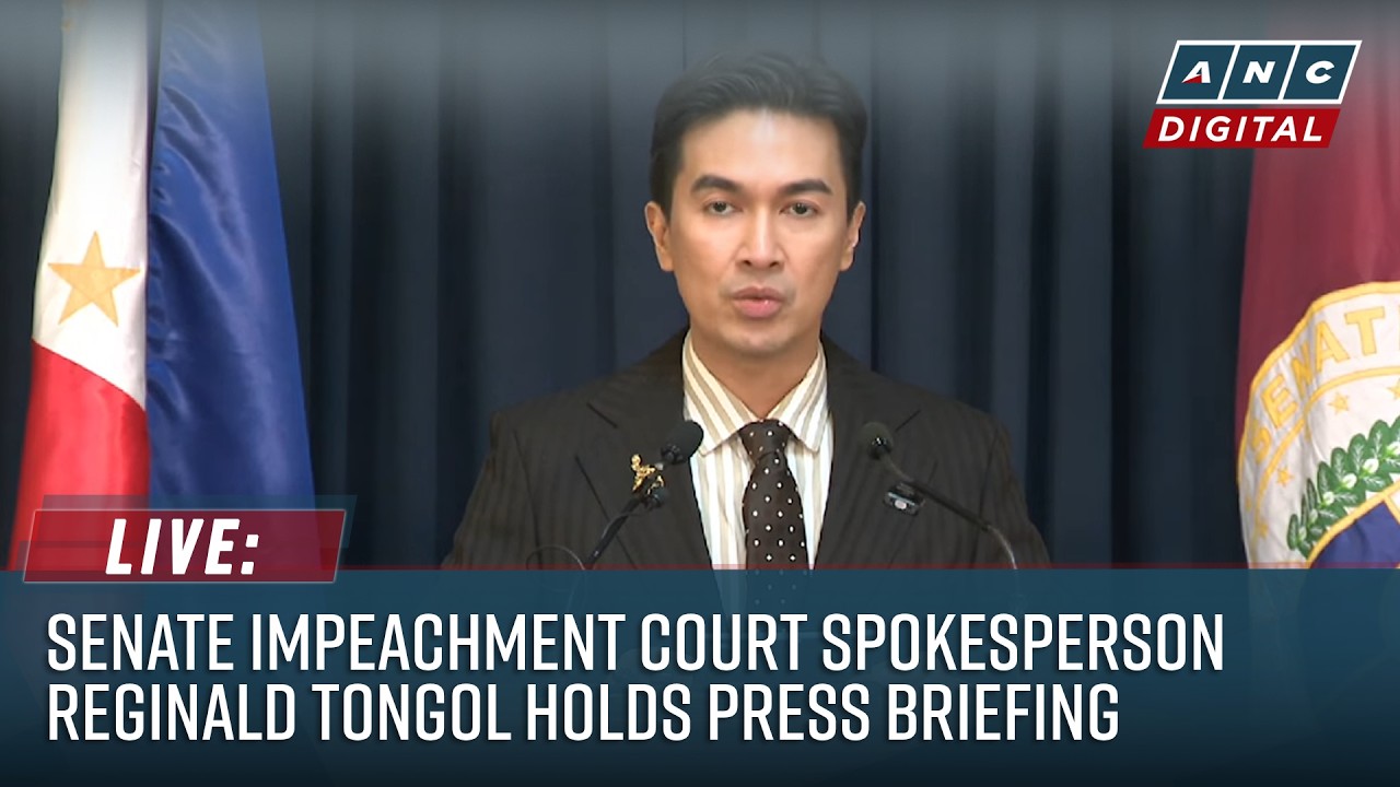 LIVE: Senate impeachment court spokesperson Reginald Tongol holds press briefing | July 29, 2026