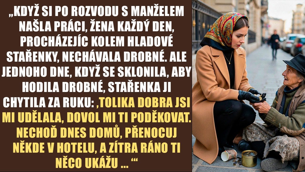 „Když si po rozvodu s manželem našla práci, žena každý den, procházejíc kolem hladové stařenky...