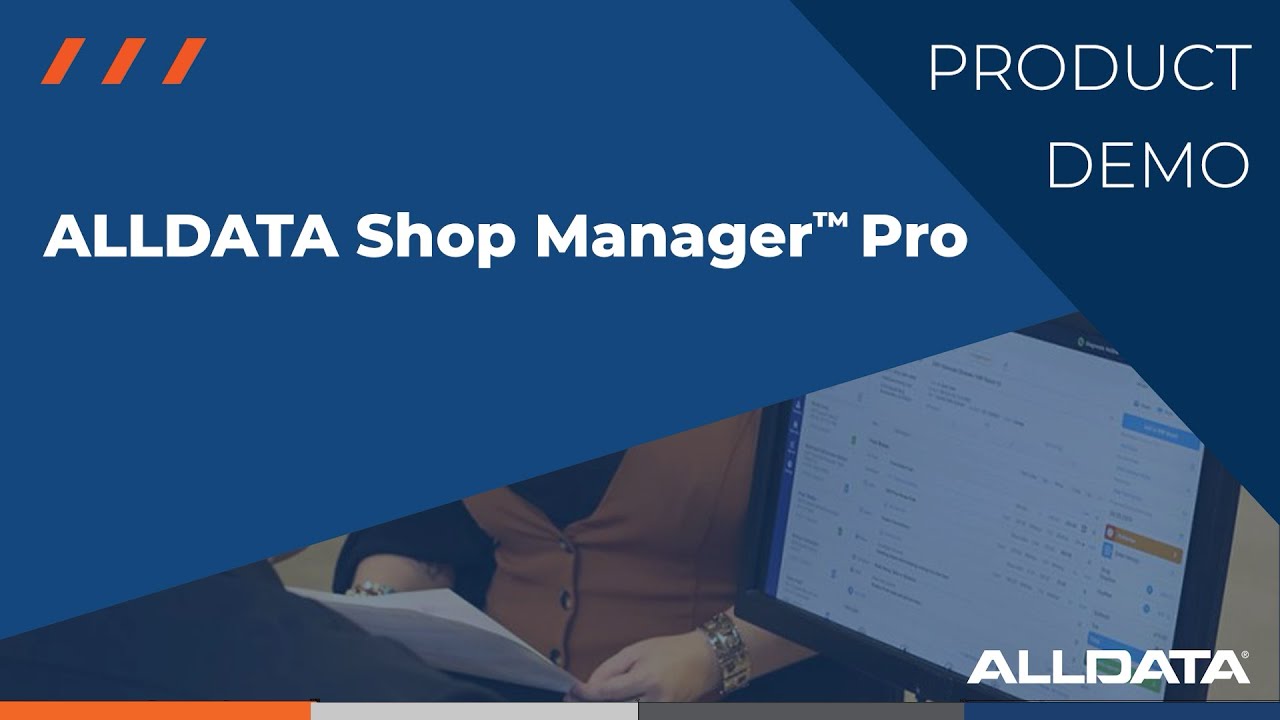 Демоверсия ALLDATA Shop Manager Pro