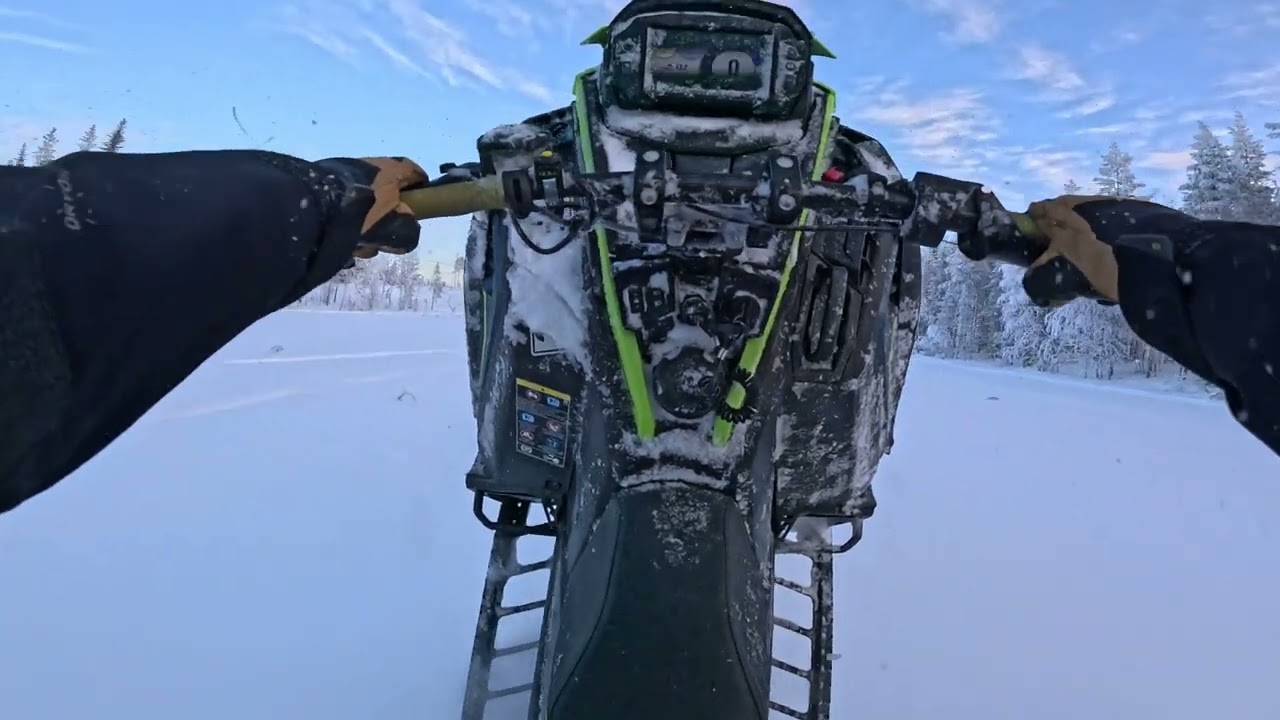 Polaris Khaos 146” waiting for more snow