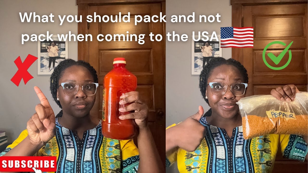 What to pack or not pack when moving to the USA 🇺🇸 as an International Student- Food, Clothes, etc.