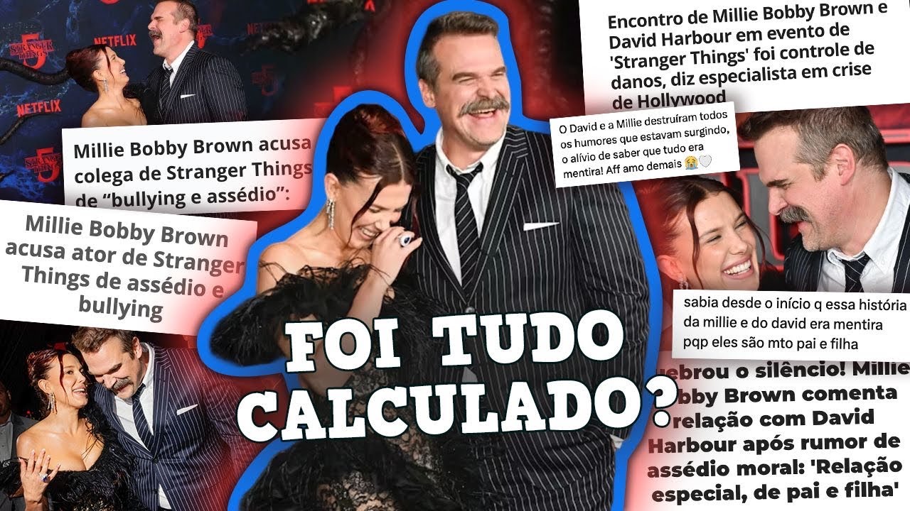 MILLIE BOBBY BROWN vs DAVID HARBOUR: TEVE DENÚNCIA OU FOI TUDO MENTIRA? 