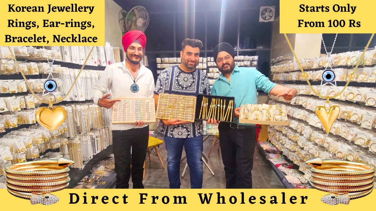 ₹100 से शुरु | Anti-Tranish & Korean Jewellery Wholesale Market in Delhi - ANTI-TARNISH JEWELLERY.