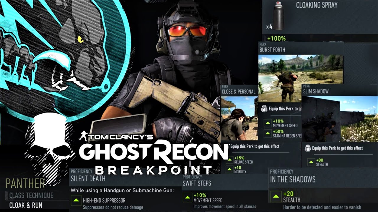 Ghost Recon Breakpoint | The ULTIMATE Panther Class STEALTH Build + 2 Preferred LOADOUTS!