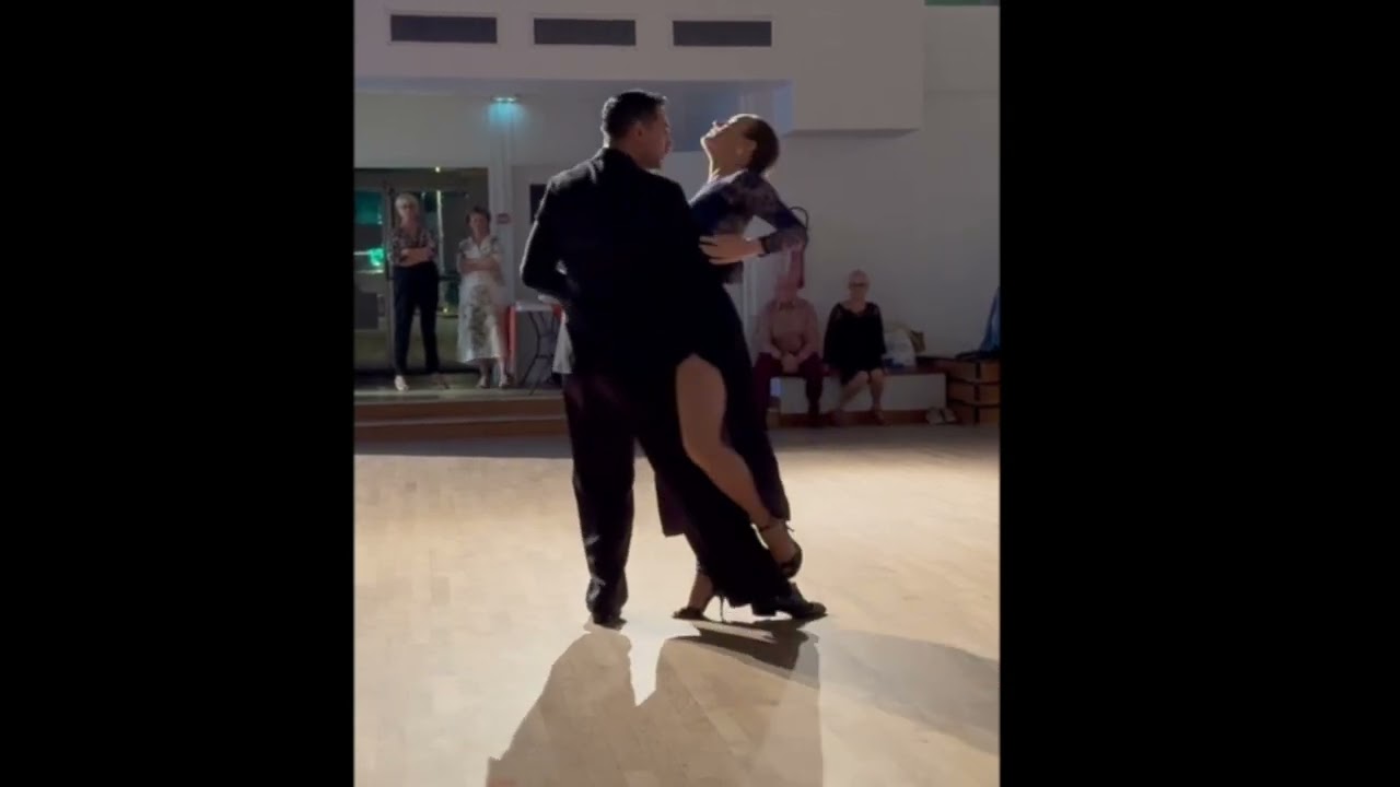 Juliette Limet et David Castillo en démo le 13 septembre 2025 chez AS Tango Caen