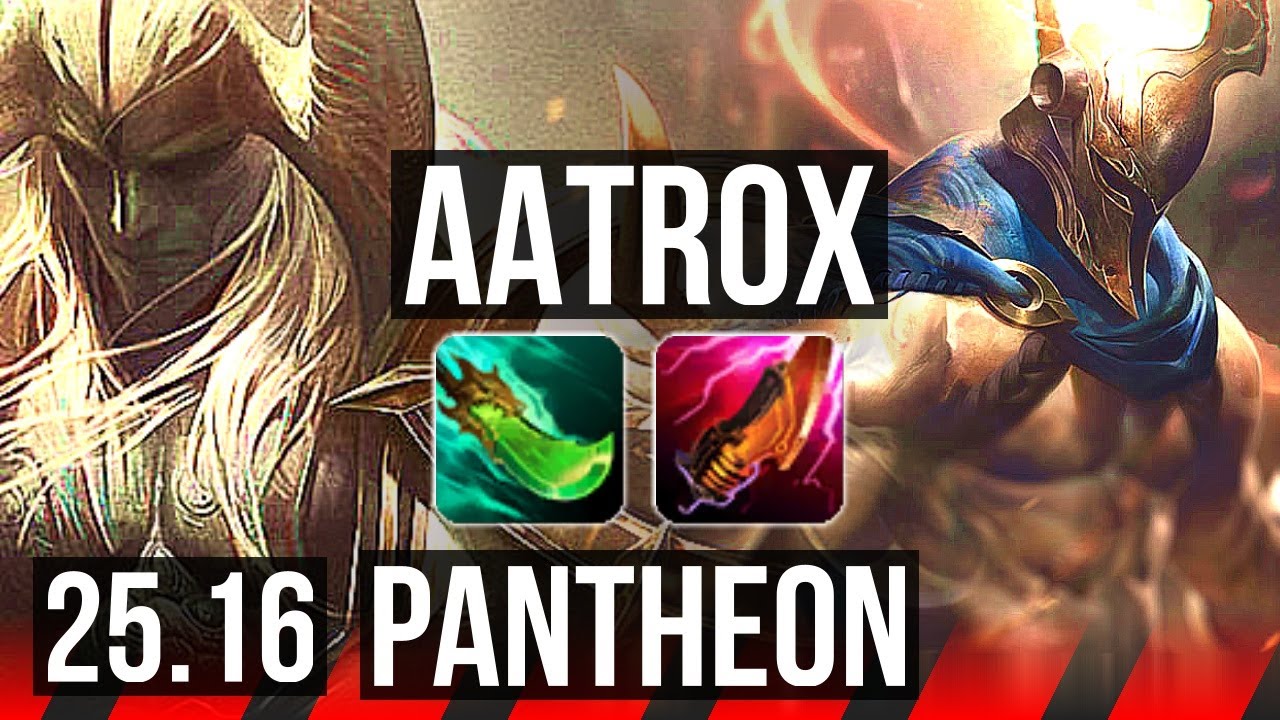 AATROX vs PANTHEON (TOP) | 6 solo kills, 8/2/4 | KR Master | 25.16