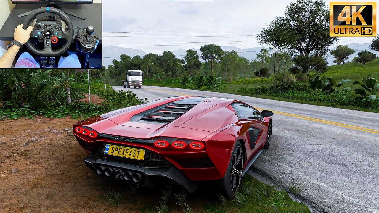 Lamborghini Countach LPI 800-4 | Forza Horizon 5 | Logitech G29 Steering Wheel