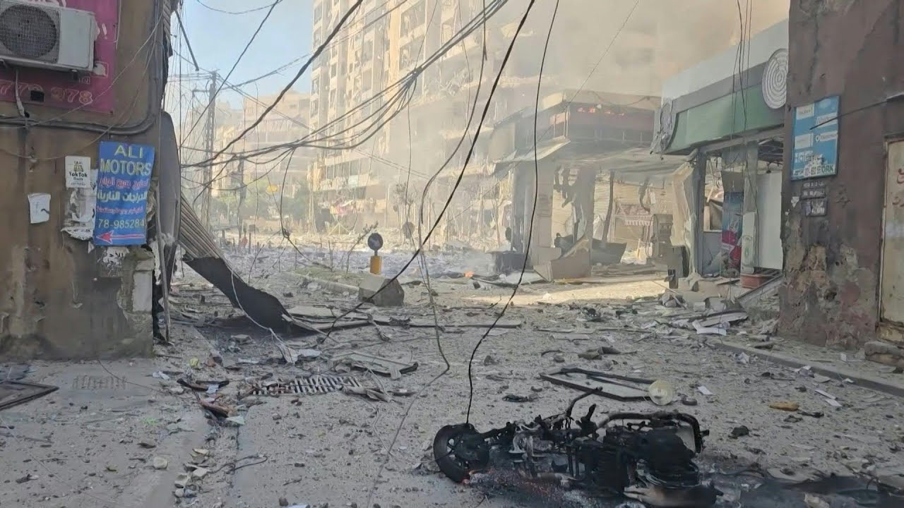 Destruction after heavy Israeli strikes on south Beirut | AFP