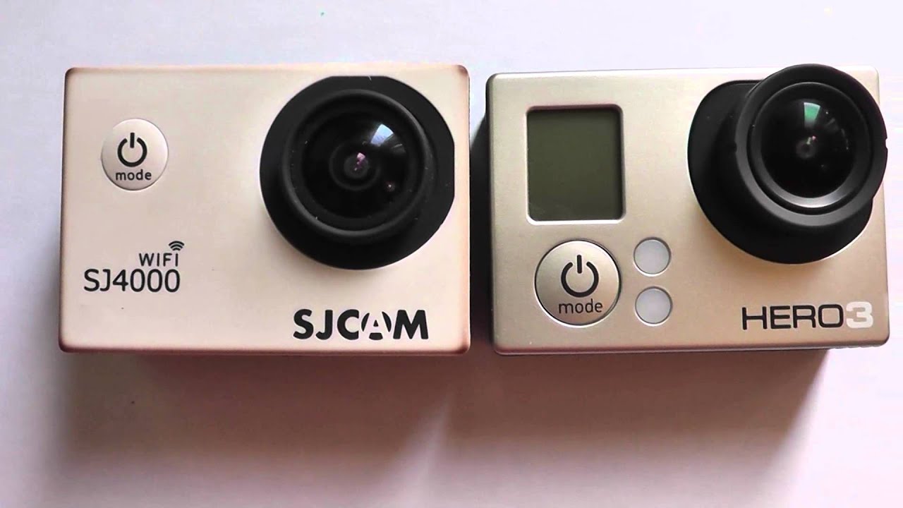 Сравнение Sjcam sj4000 и Gopro hero 3 (white edition)
