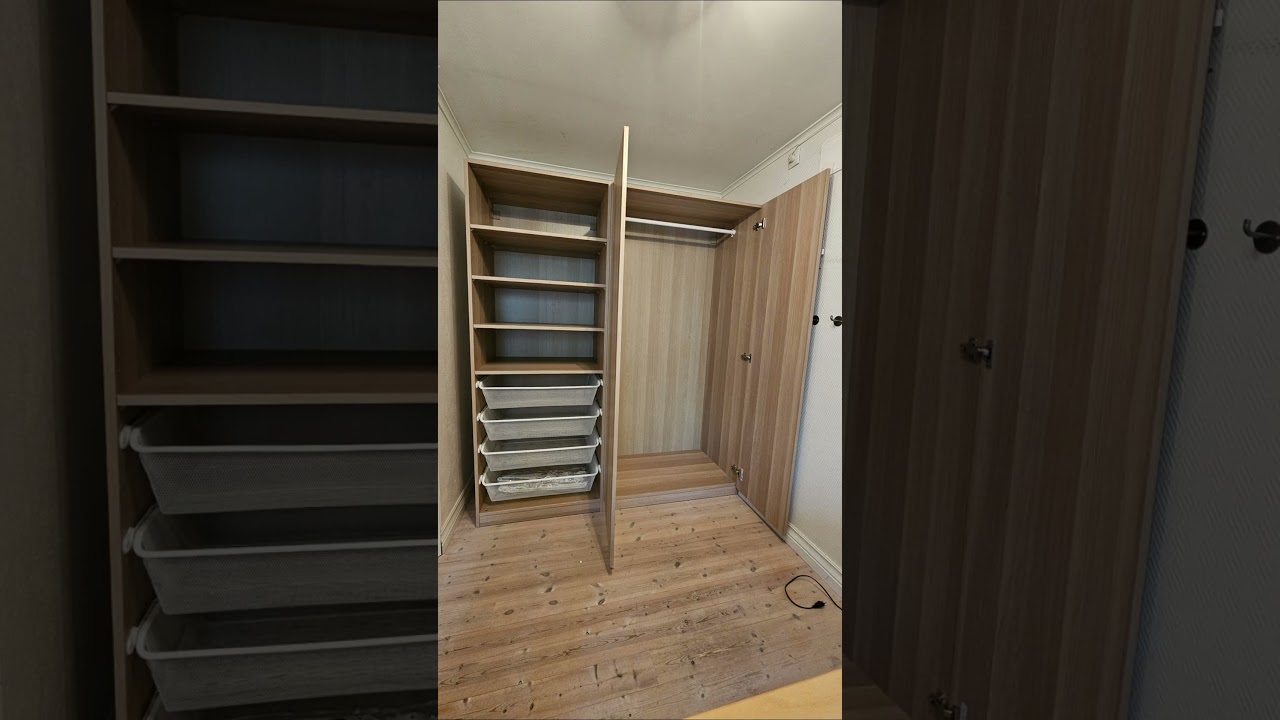 IKEA PAX Wardrobe in 23s &ndash; Quick Image Guide #IKEAWardrobe #IKEA #ikeaassembly #cabinetbuild