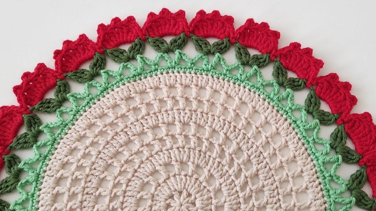 How to Crochet Round Placemat ~ Easy Crochet Knitting Placemats for Beginners ~ Crochet Placemat