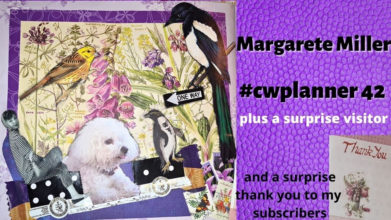 #cwplanner42 Margarete Miller Collage Weekly Assignments 2021 in my Altered book. cwplanner 42