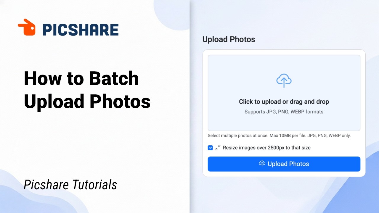 How to Batch Upload Event Photos | Picshare Tutorial