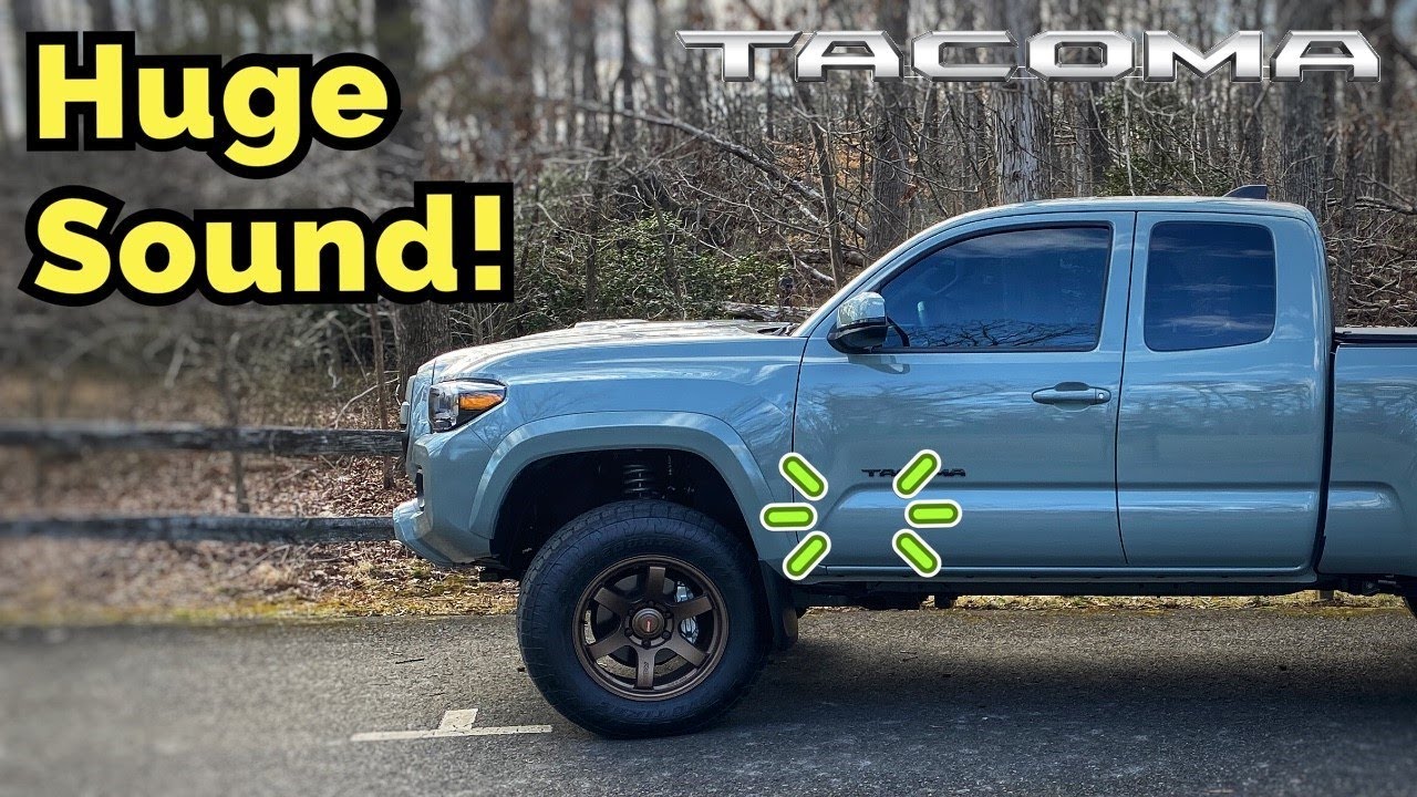 Toyota Tacoma Front Door Speakers Upgrade Installation DIY