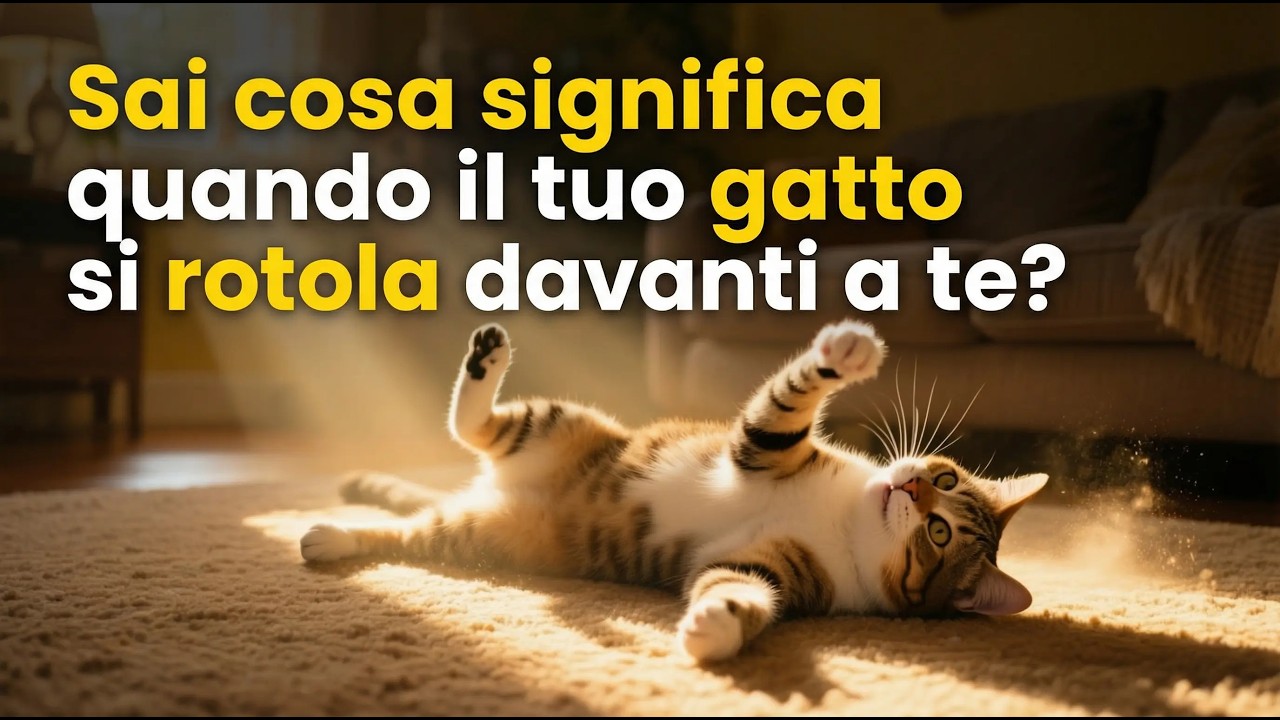 “Sai cosa significa quando il tuo gatto si rotola davanti a te?”🐱