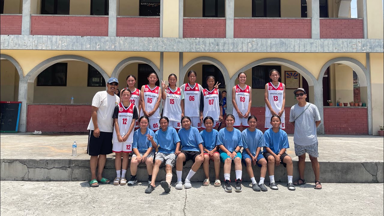 Girls Basketball Match With Srongtsen. #games #basketball #school #hostellife #students