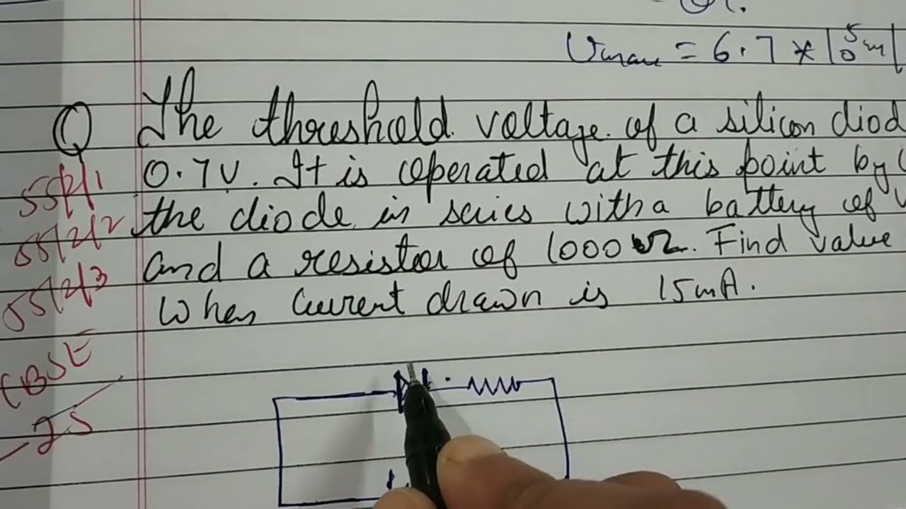 The threshold voltage of a silicon diode is 0.7 V It is operated at this point by connecting the