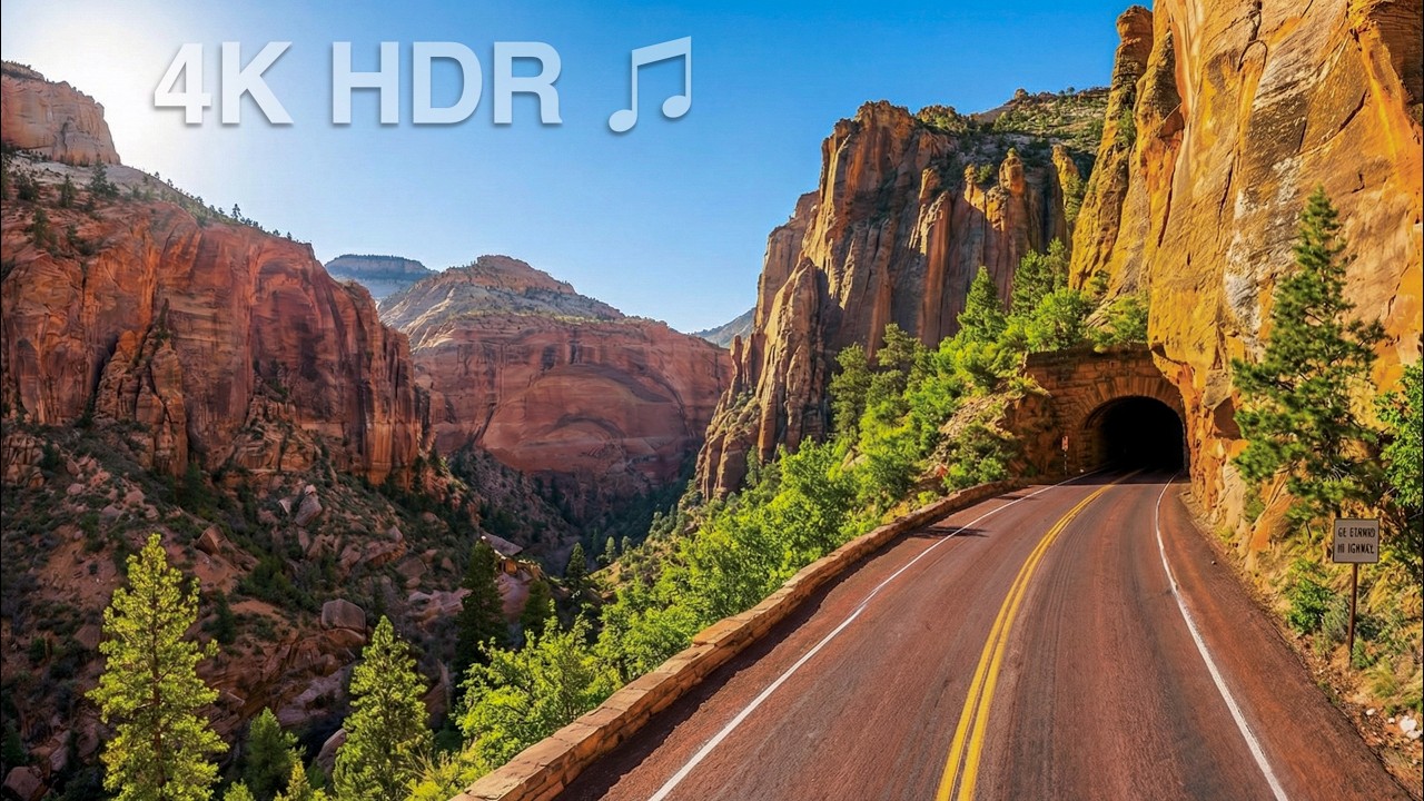 Scenic Drive Through Zion National Park | Utah Scenic Byway SR-9 | 4K HDR