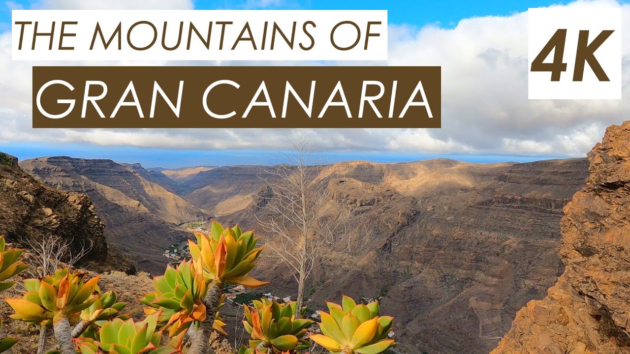 [4K] Mountains and Landscapes of Gran Canaria | Scenic | Nature | Relaxation