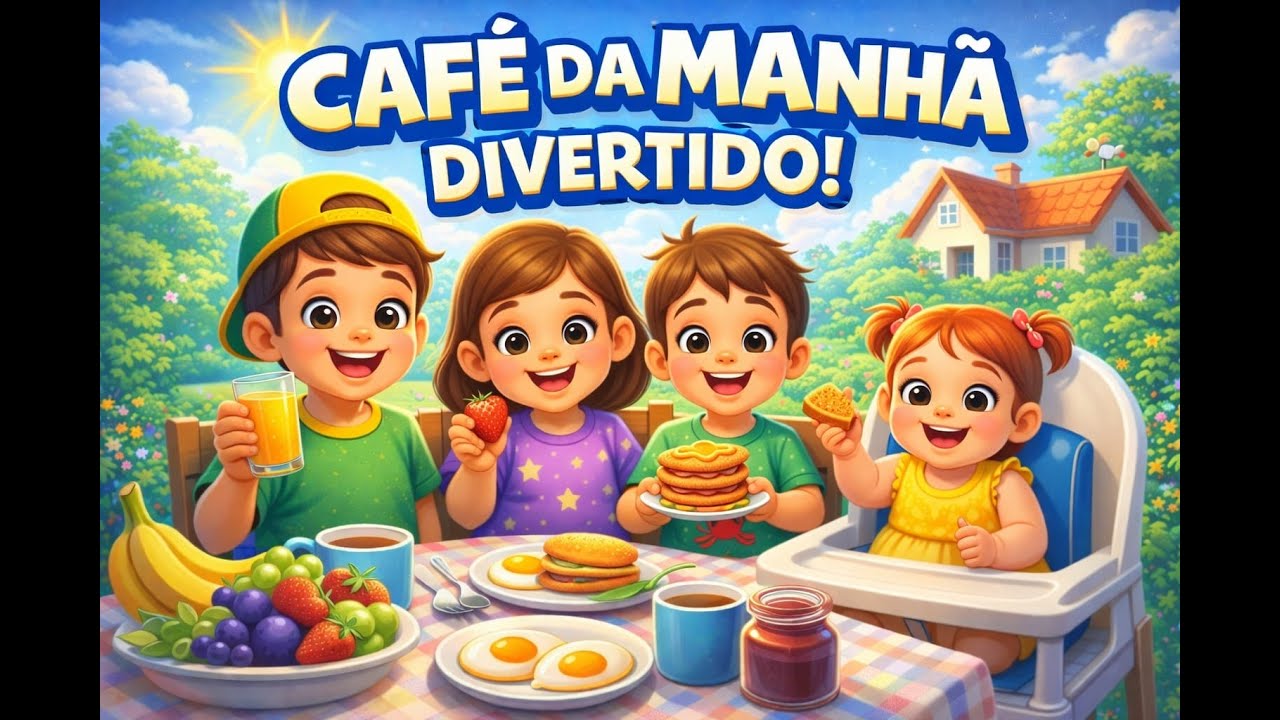 Café da Manhã Divertido ☀️ | Música Infantil da Turma do Tio Caco