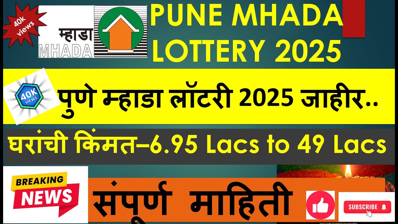 MHADA PUNE LOTTERY 2025 ! म्हाडा लॉटरी पुणे 2025 संपुर्ण माहिती ! #mhadalottery #mhada #pune