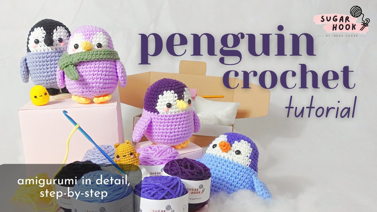 🐧 Crochet Baby Penguin | Detailed step-by-step Amigurumi Tutorial by Sugar Hook